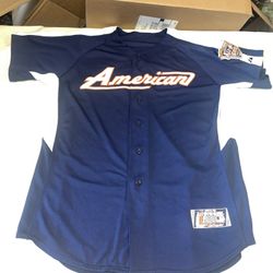 Authentic 2005 All-Star Game Team Issue Detroit Jersey 46 American Blue Usa 0065