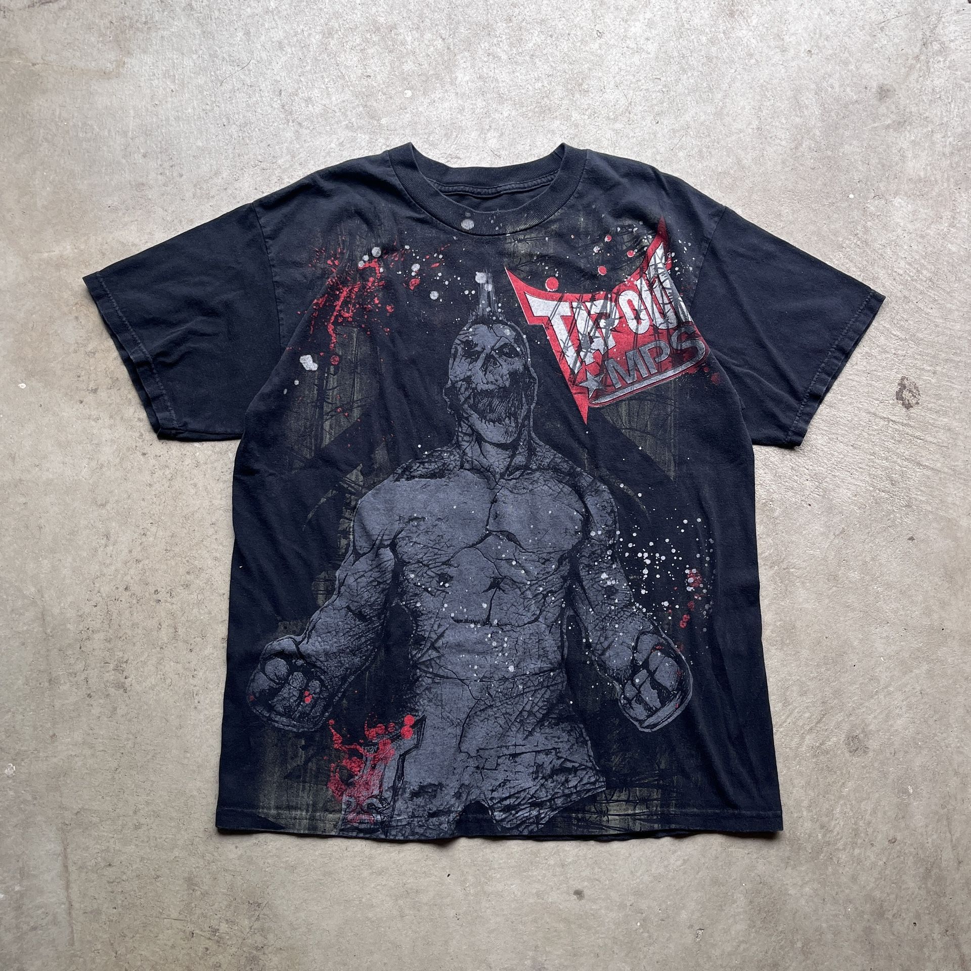 Tapout MPS Skeleton AOP Black Graphic T Shirt