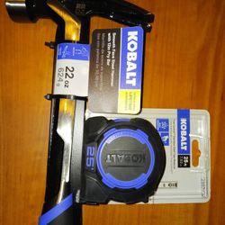 Hammer Prybar And Tape Measure 