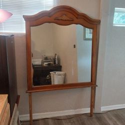 Solid  Wood  Big  Mirror  For  Sale