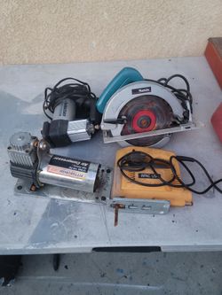 Tool Bundle - Working Circular Saw, Jigsaw + 2 Air Compressors