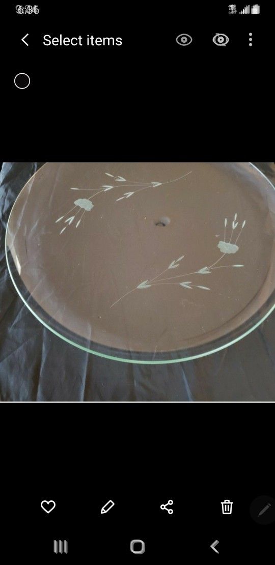 Princess House Crystal Plater