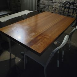 Wood Table And Chairs