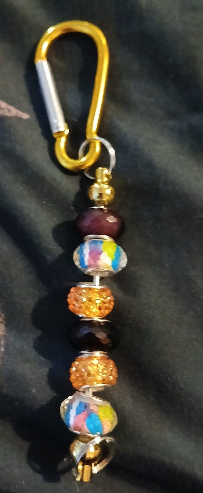 Murano Glass Keychain (Yellow)