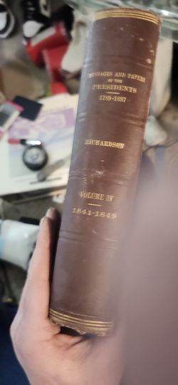 Vintage/ Antique Message And Papers From The President Book 1(contact info removed)