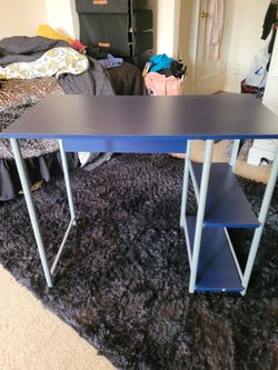 Navy Blue Desk