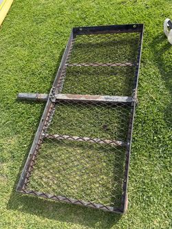 Cargo rack for hitch camping