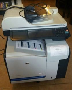 Hp Color LaserJet CM3530fs MFP Color Laser Fax Copier Printer comes with Toners inside