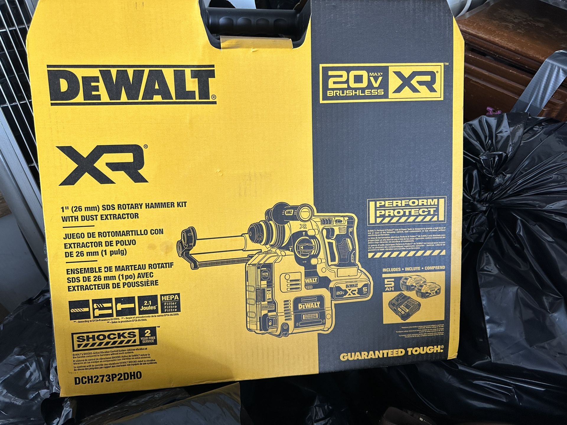 New Dewalt Rotary Hammer Kit 
