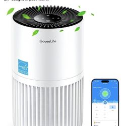 GoveeLife Mini Air Purifier for Bedroom, Connects To Alexa/Google/Siri Home