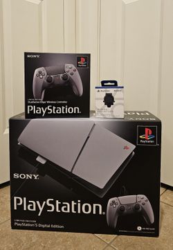 PS5 Slim 30th Ann Edition Bundle W/ Dual Sense Edge 30th Ann Controller