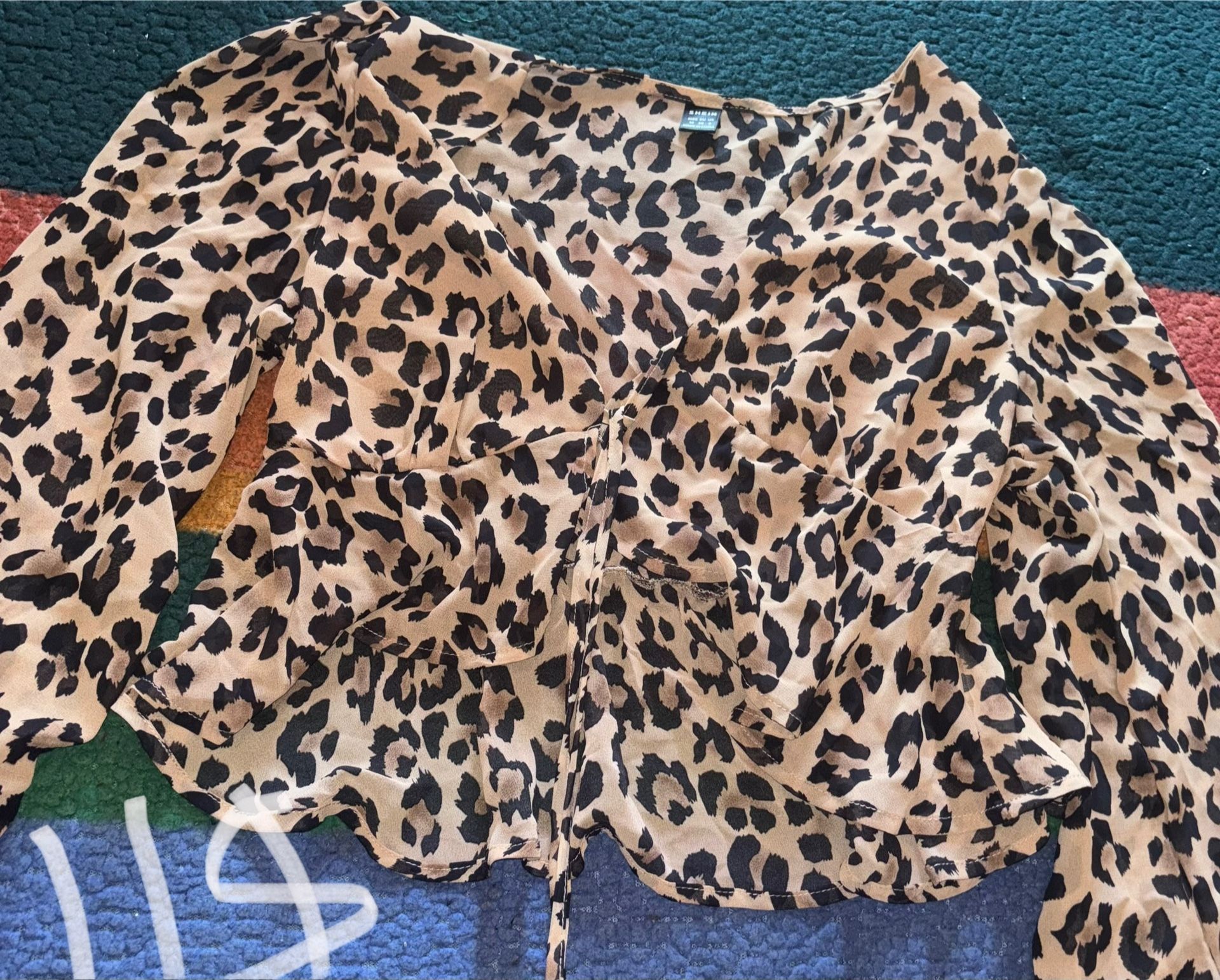 Leopard Crop Top Shirt