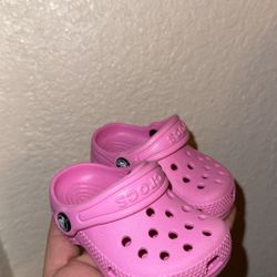 Pink Baby Crocs