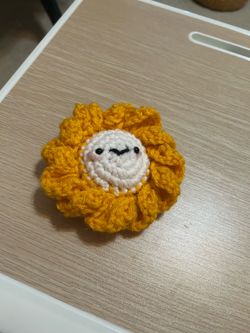 Hand crochet flower