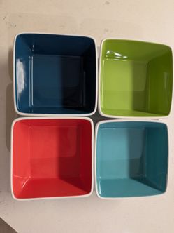 Ceramic Serving Bowls with Tray