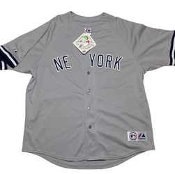 Majestic New York Yankees Baseball Jersey MLB Size XXL Damaged