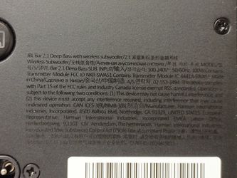 JBL 2.1 Deep Bass Sound Bar With Wireless 300watt Subwoofer 