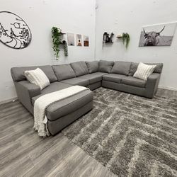Gray Sectional Couch - Free Delivery 