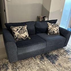 Blue Loveseat