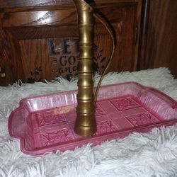 Vintage Solid Brass Small Pitcher With Handle For Sale.