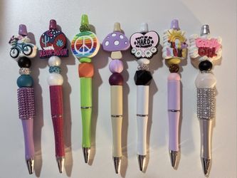 Pen with beads