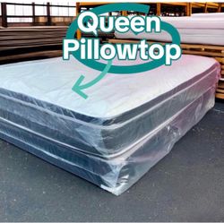 Queen Pillowtop Mattress Set – Same Day Delivery 🚚