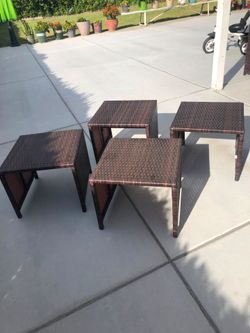 Outside chair foot rest