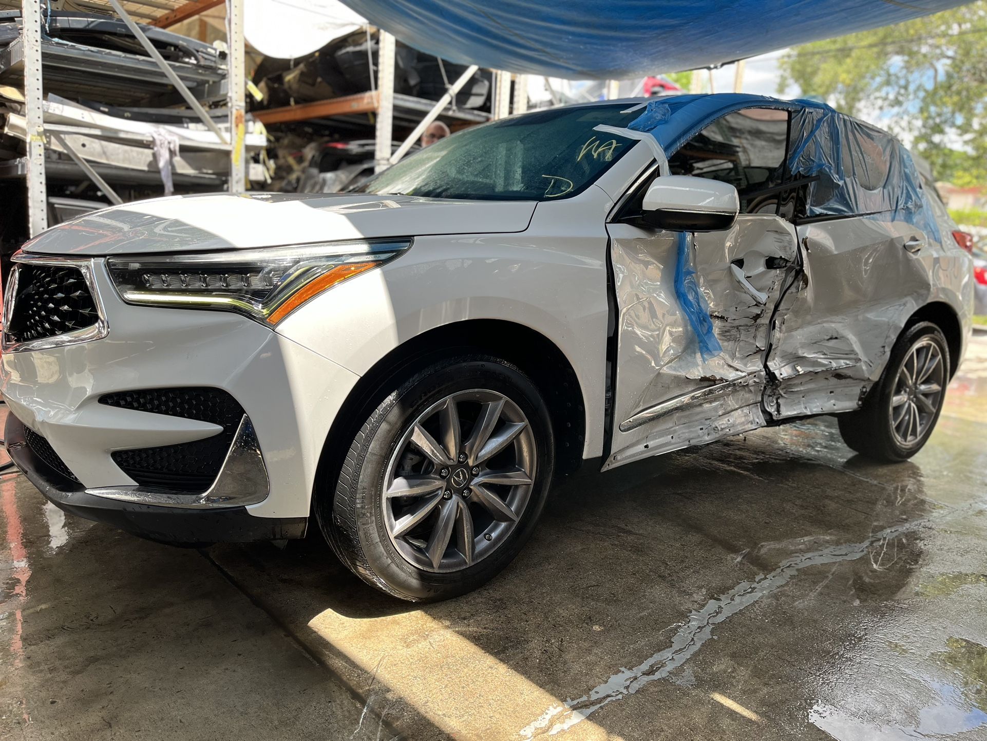 OEM PARTS 2019 2020 2021 ACURA RDX PART OUT BUMPER HOOD FENDER DOOR RADIATOR SUPPORT BUMPER LIGHTS