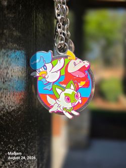 PRiCED TO MOVE Pokémon Scarlet & Violet Starters Enamel Keychain