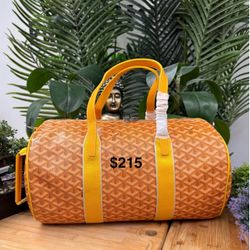 Goyard Croisière Duffle Bag Yellow