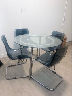 Dining table and chairs
