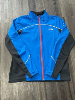 The North Face Flight Series Windbreaker Jacket Blue Black XL Full-Zip