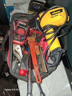 Tool bag with assorted tools