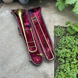 Vintage Slide Trombone Made In France