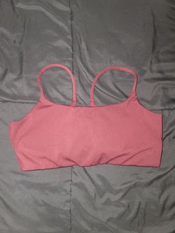 Maroon Dusty Rose Sports Bra Crop Top