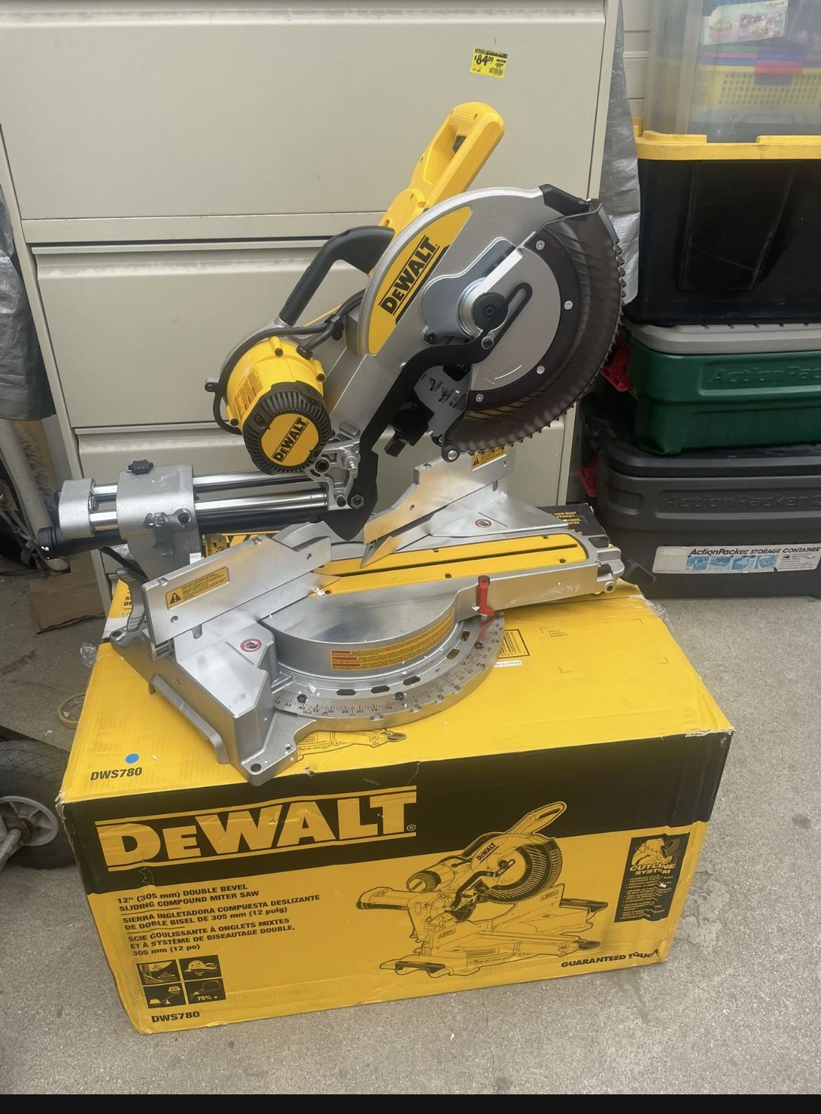 15 Amp Corded 12 in. Double Bevel Sliding Compound Miter Saw with XPS technology, Blade Wrench and Material Clamp