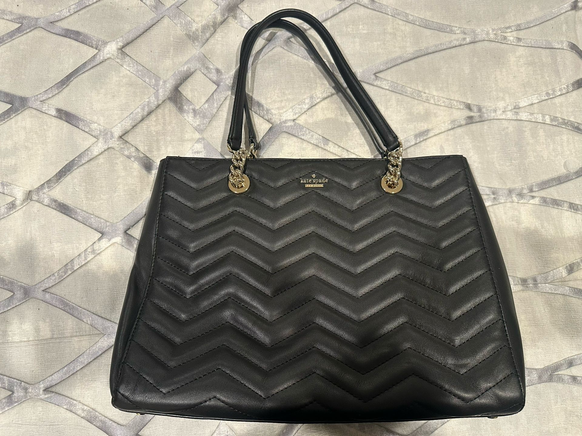Kate Spade Large Quilted Leather Tote Bag