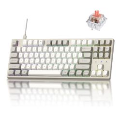 Keychron C1 Pro 8K QMK Custom Gaming Wired Mechanical Keyboard, Launcher Support &Hot-Swappable keys