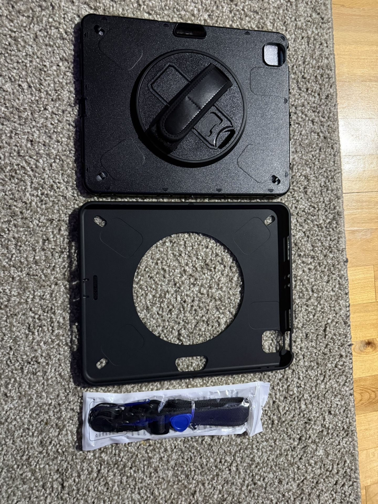 360° Rotation Shockproof Hand Strap Stand Case Cover for iPad Air 13” M2 M3