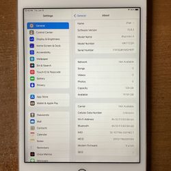 Apple iPad Mini 4, 128GB, WiFi + Cellular, 7.9in - Silver