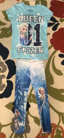 Cute Frozen Outfit ( shirt 7/8, pants 5/6)