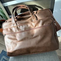 Taygeer Brown Leather Laptop Bag for Men or Women - Fits 15.6” Laptop - $25 OBO