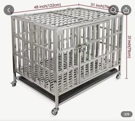 NIB stainless steel dog kennel 48 inch