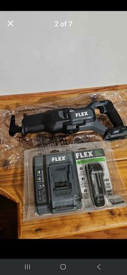 FLEX 24V reciprocating saw, battery, charger