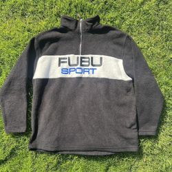 Vintage 90s Fubu Sports 1/4 Zip Sweater