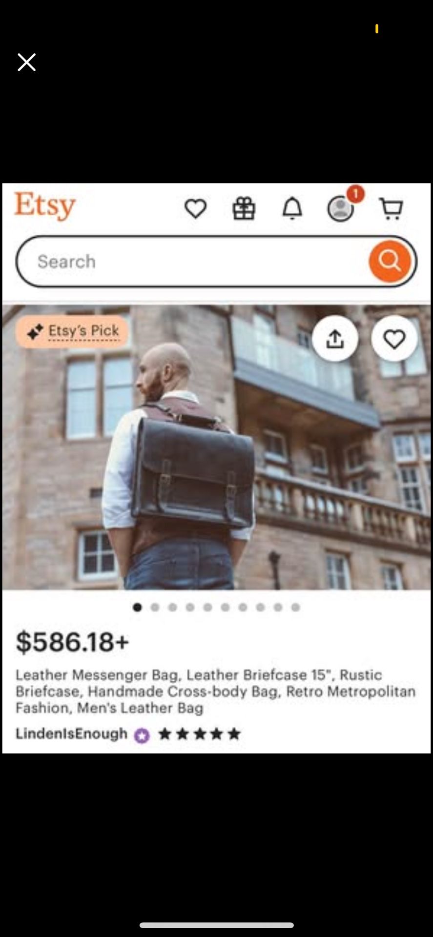 Leather messenger bag / backpack