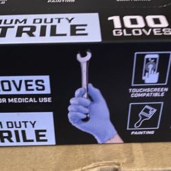 XL Disposable gloves box of 100 in each asking 9 each have 8 boxes left