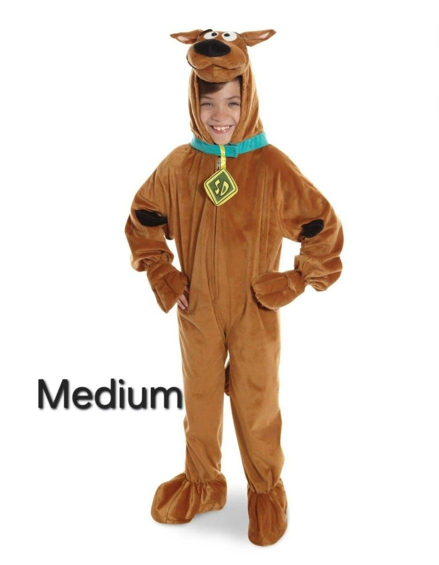 Warner Bros. Scooby Doo Boy's
Fancy-Dress Costume with Plush
Jumpsuit, Medium