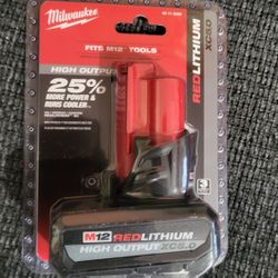 M12 5.0 High Output Milwuakee Battery 