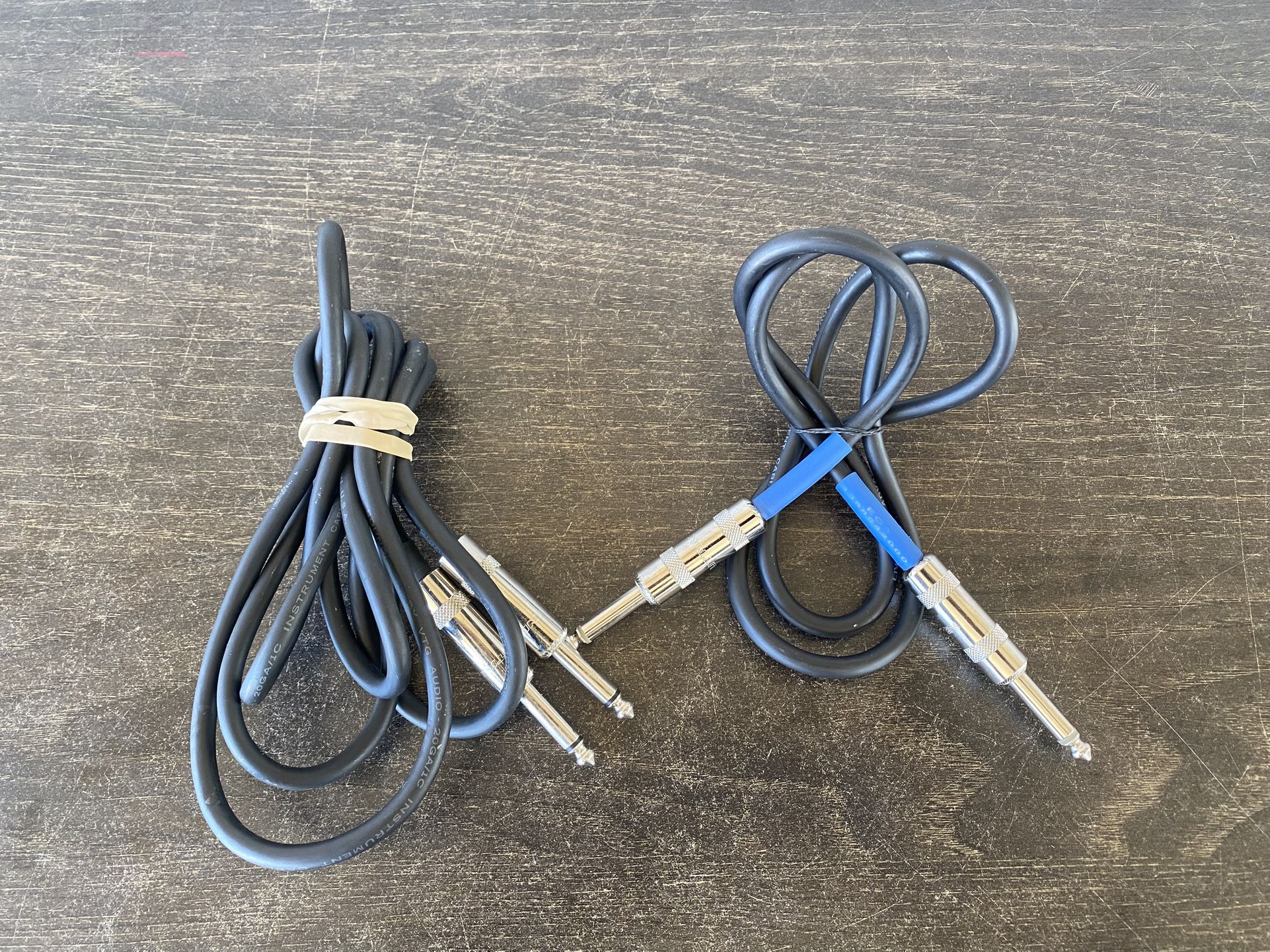2 Guitar Cables with Neutrik Connector